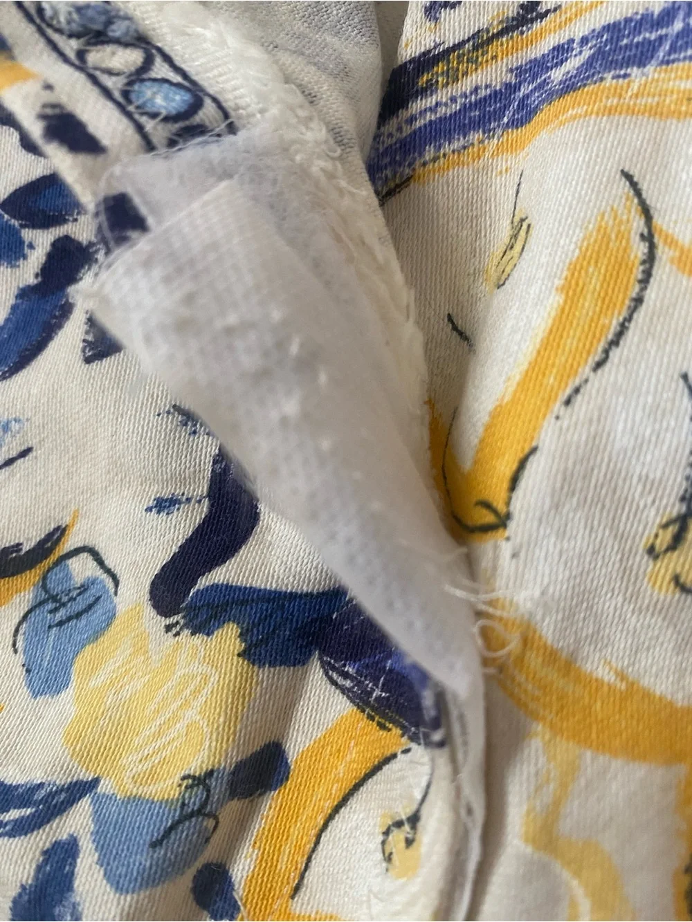5th Avenue Designs Vtg Duvet Cover and Shams Floral Blue and Yellow Queen Sz